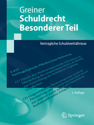 cover image of Schuldrecht Besonderer Teil